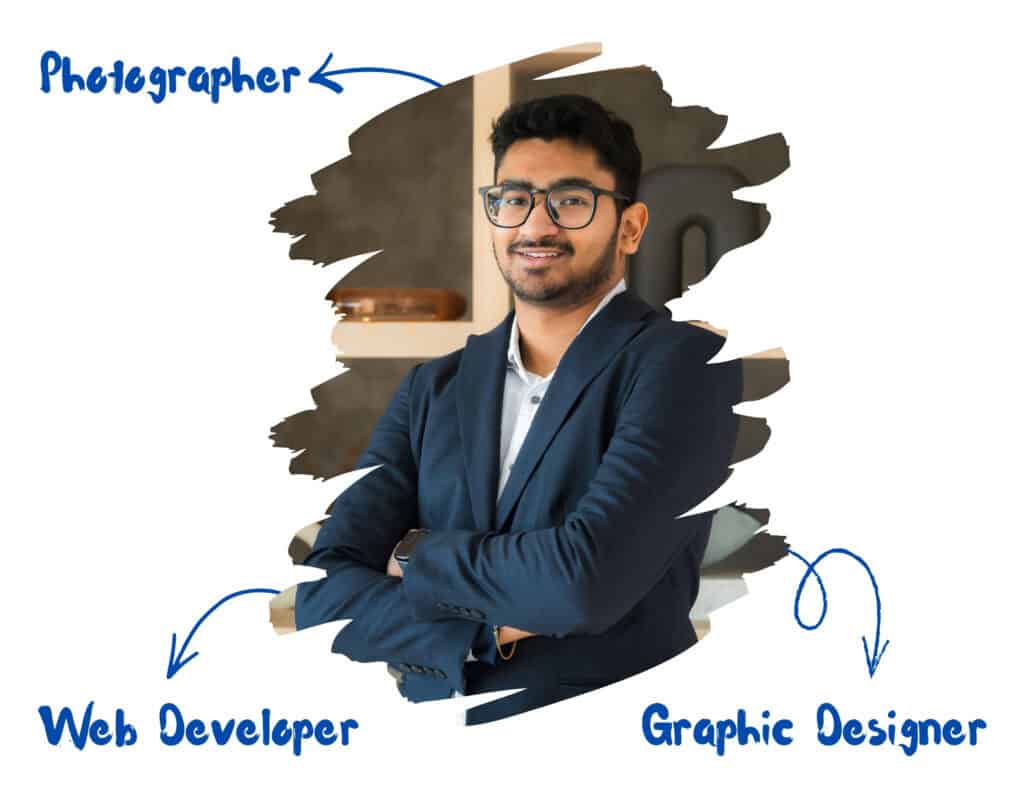 Portrait of a web developer, graphic designer, and photographer.